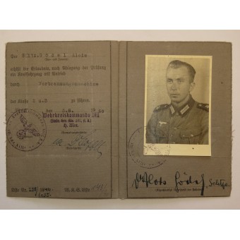 Wehrmacht körkort. Espenlaub militaria